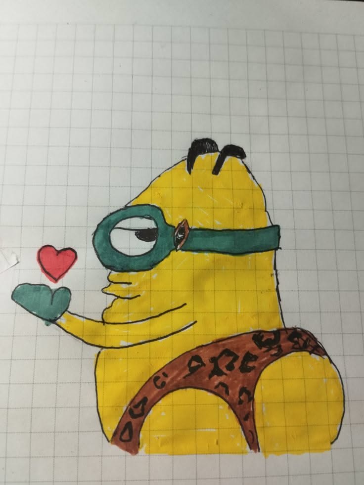 Lovable Minion Holding a Heart