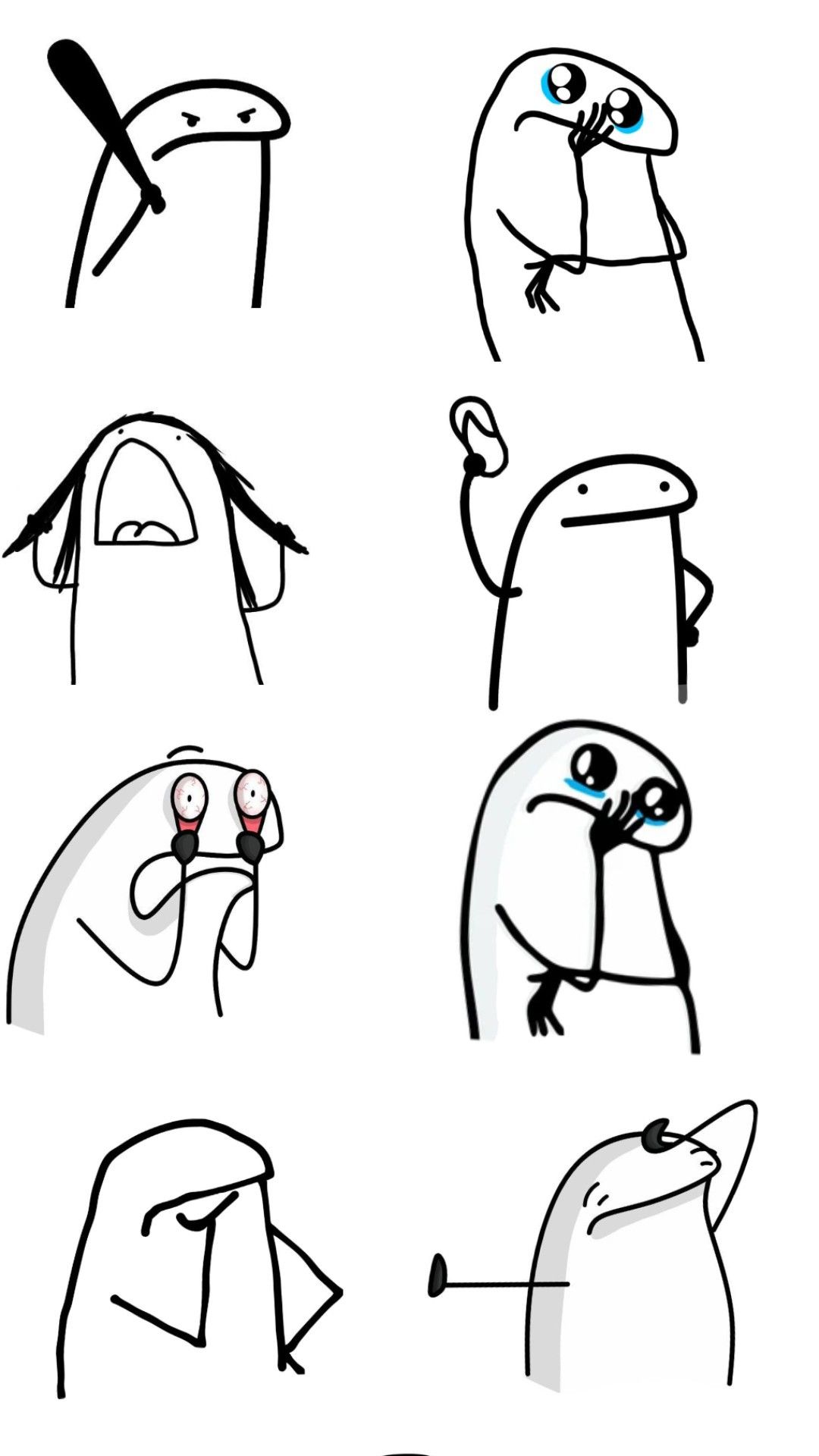 Oversized Blob with Hilarious Expressions