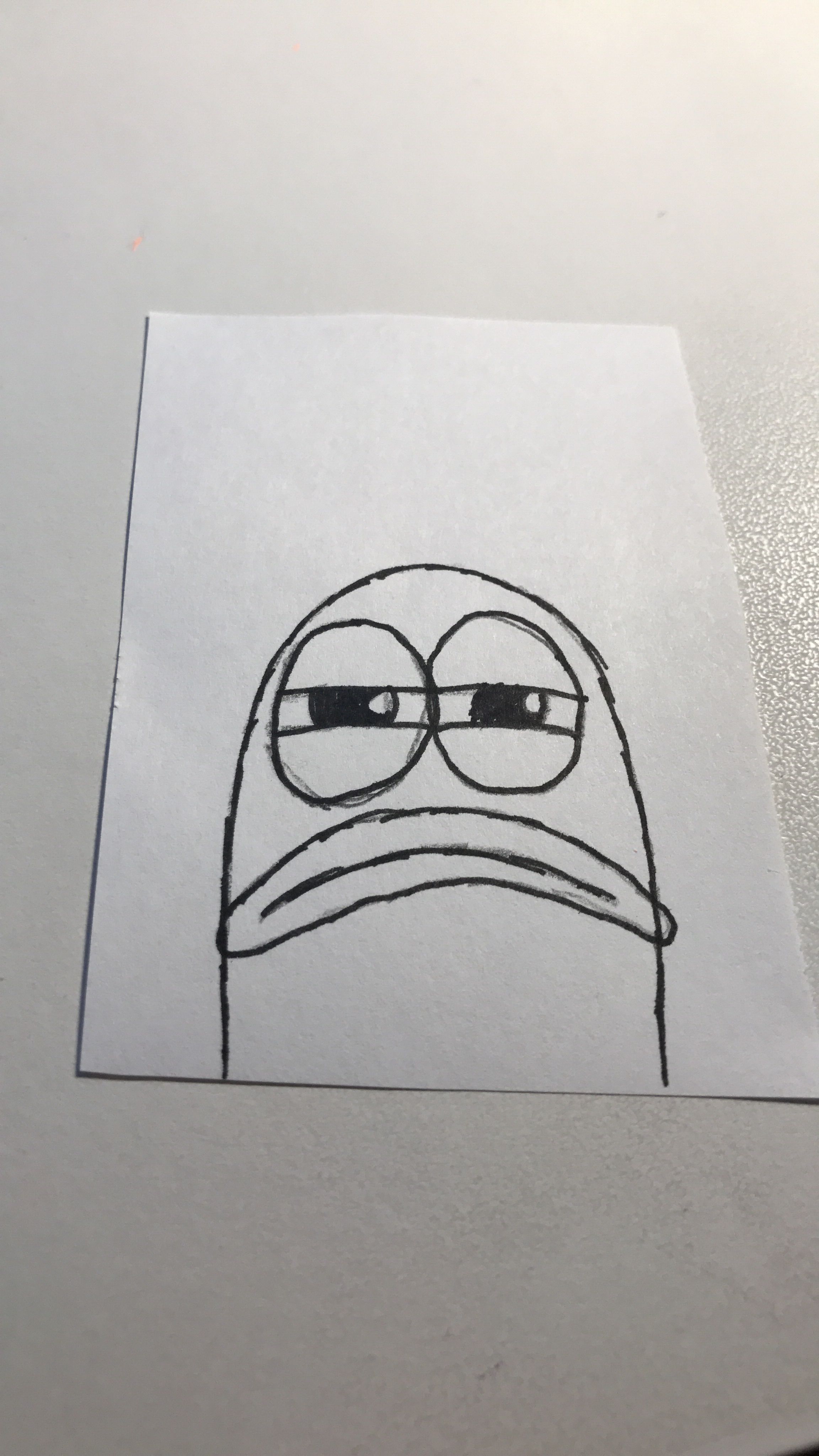 Sarcastic Blob with Raised Eyebrows