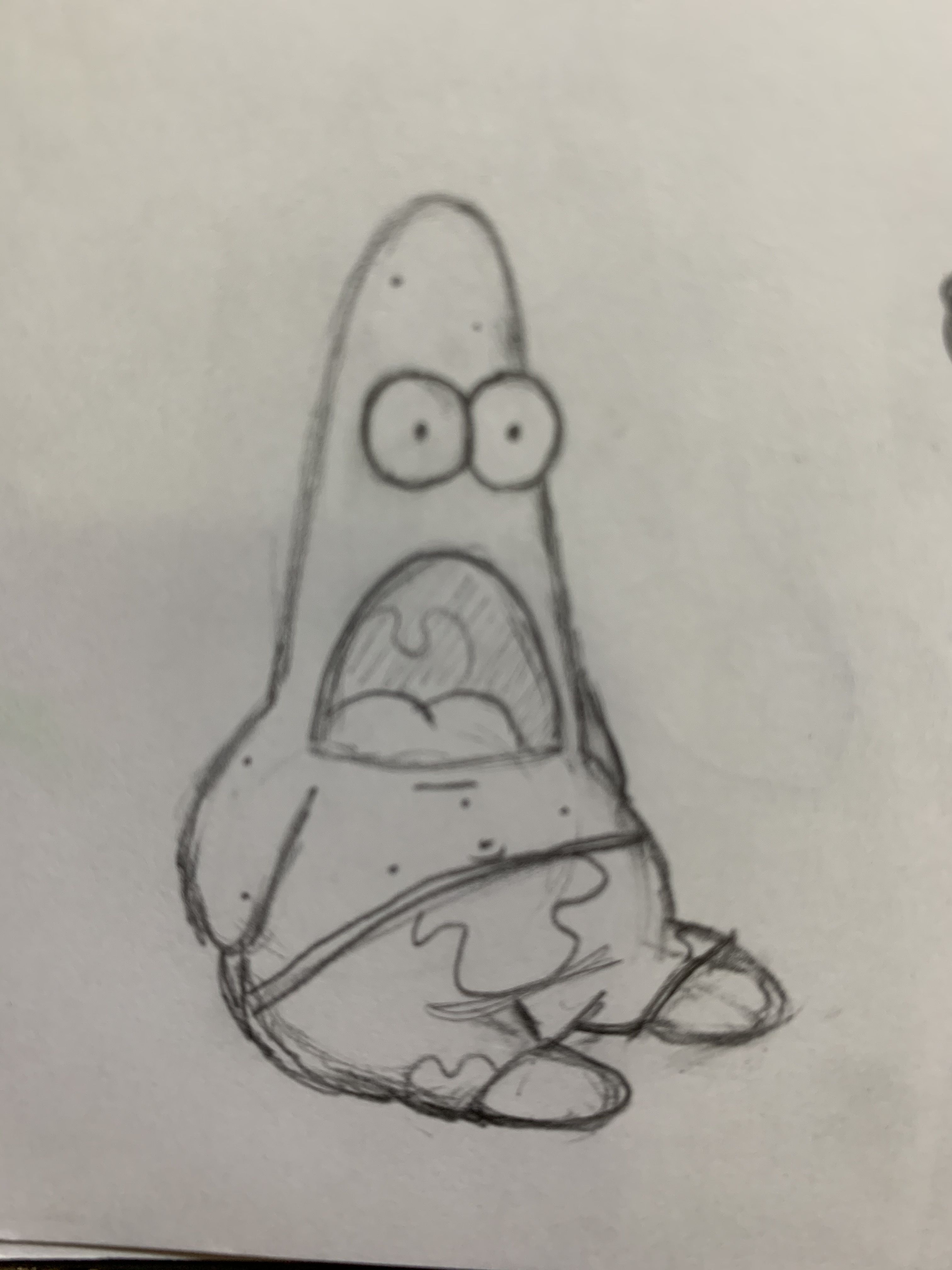 Shocked Starfish with Big Eyes