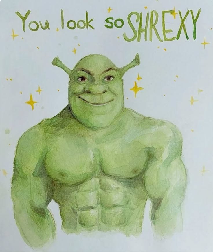 Shrek as a Muscular Dreamboat