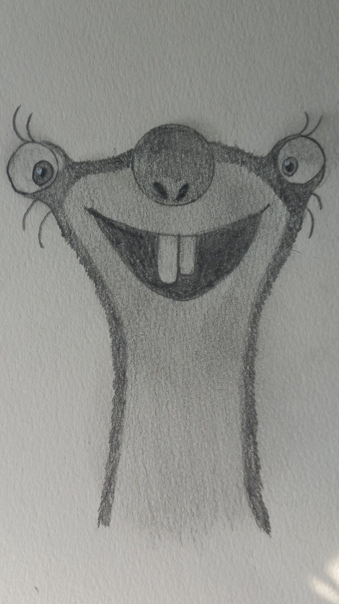 Silly Sloth with a Big Smile