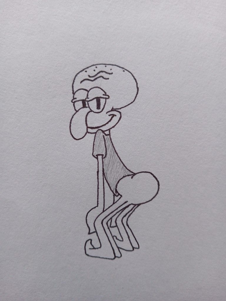 Squidward Showing Off His Dance Moves