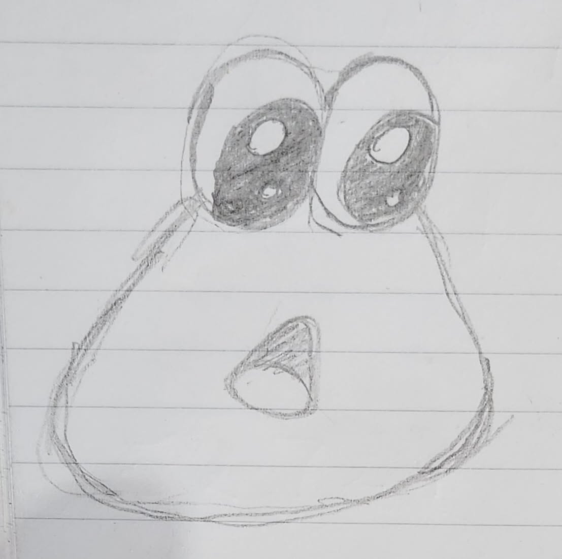 Surprised Blob with Big Eyes