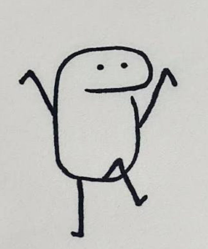 Funny Things to Draw: Wobbly Stick Figure Dancing with Joy