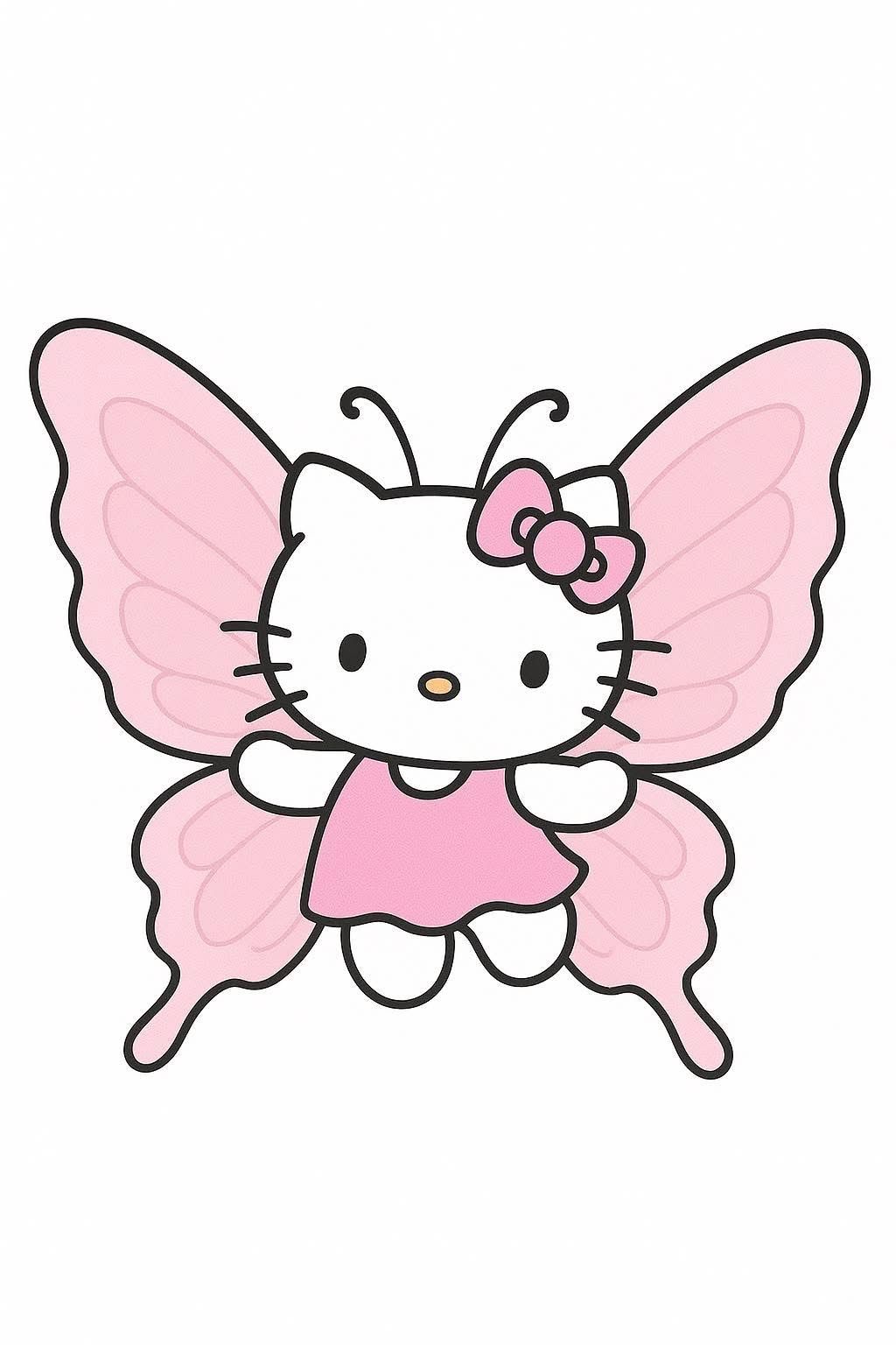 Adorable Butterfly Wings and Cute Outfit