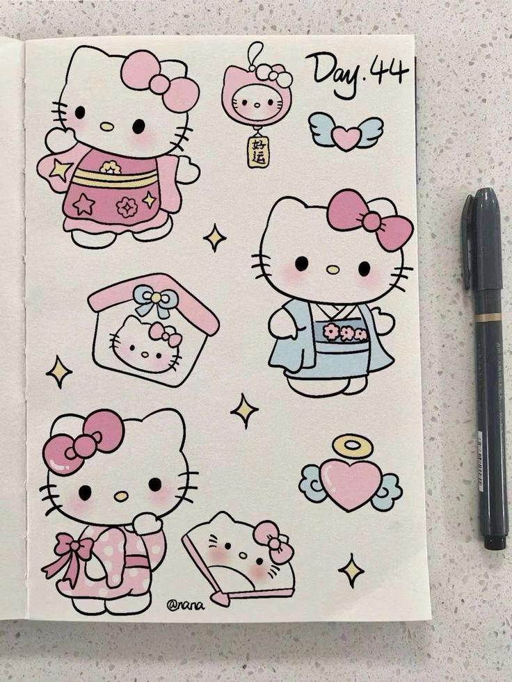 Adorable Characters in Kimono Outfits