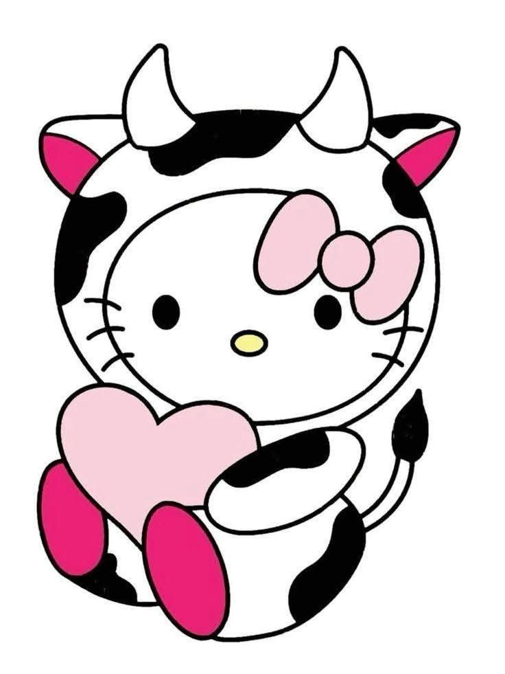 Adorable Cow Costume with Heart