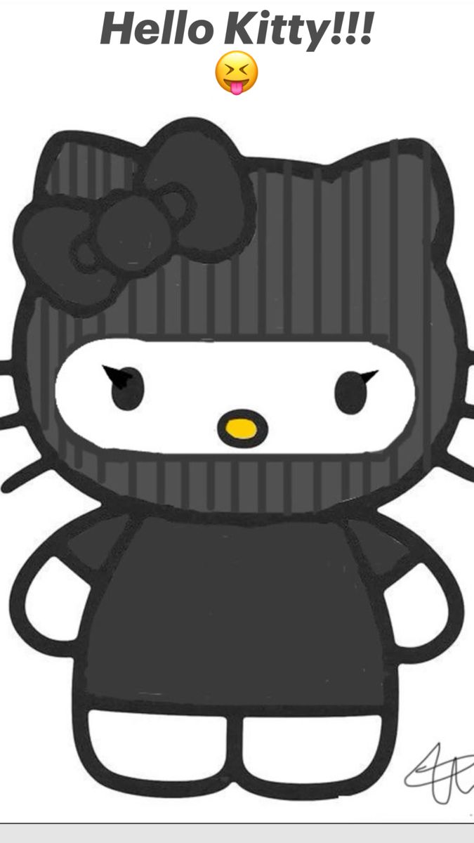 Adorable Ninja Style Character with Bow