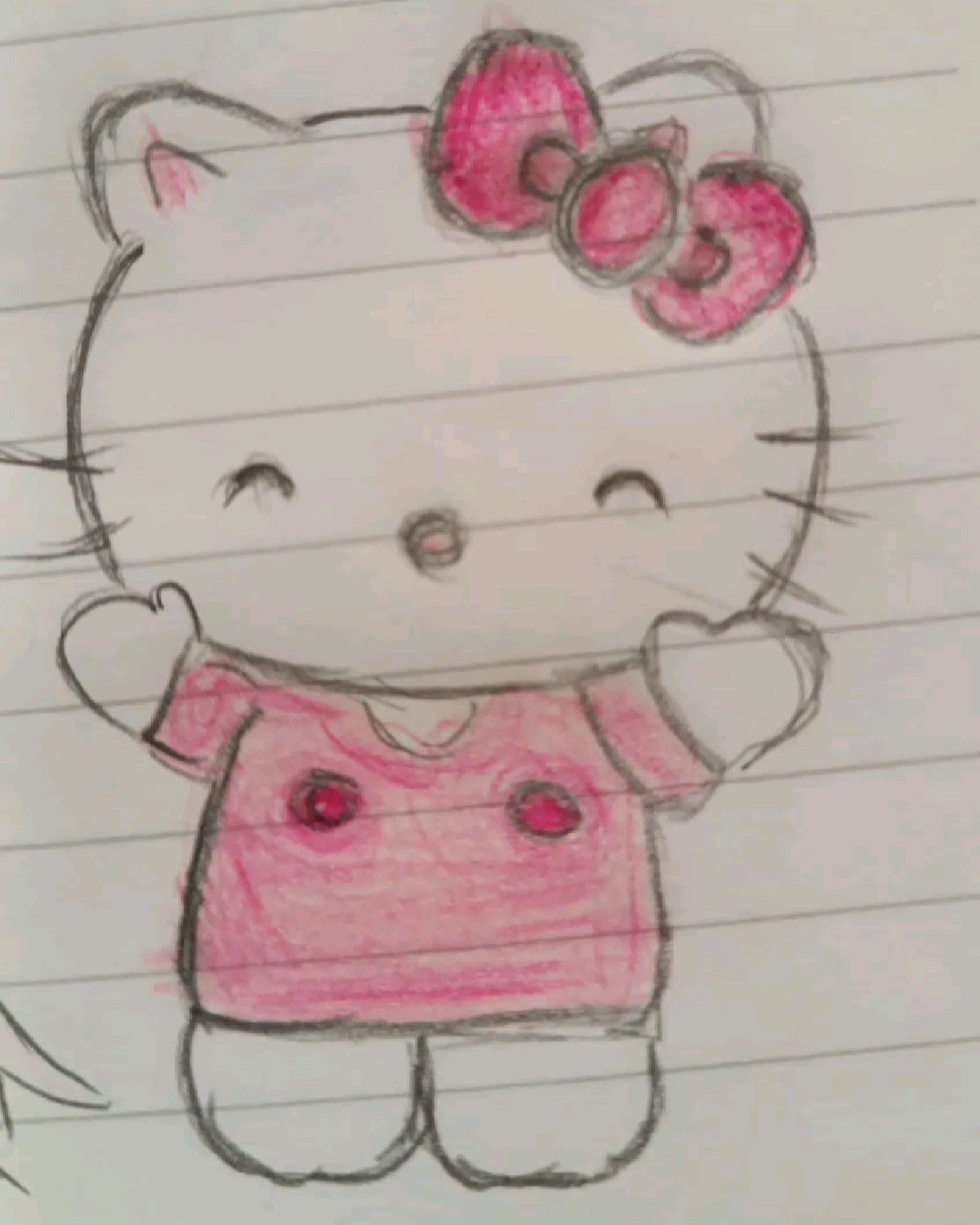 Cheerful in a Pink Dress