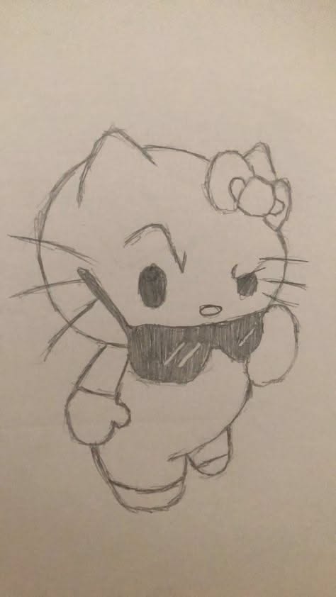 Cool Cat in Sunglasses Fun Sketch