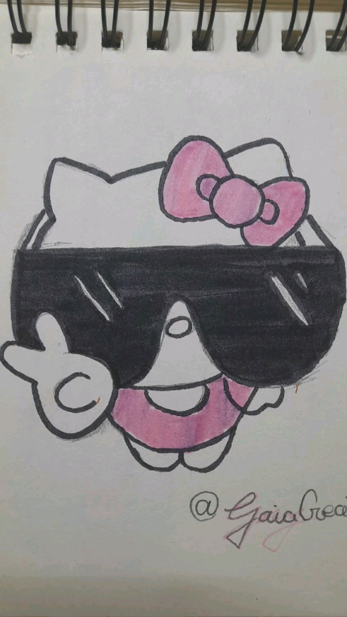 Cool Cat with Sunglasses and Peace Sign