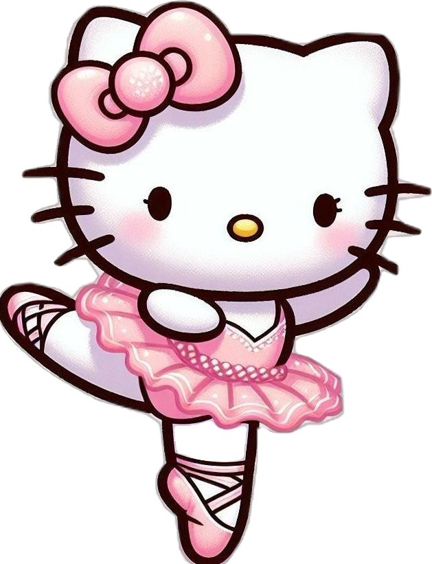 Dancing Ballet Pose in Pink Tutu