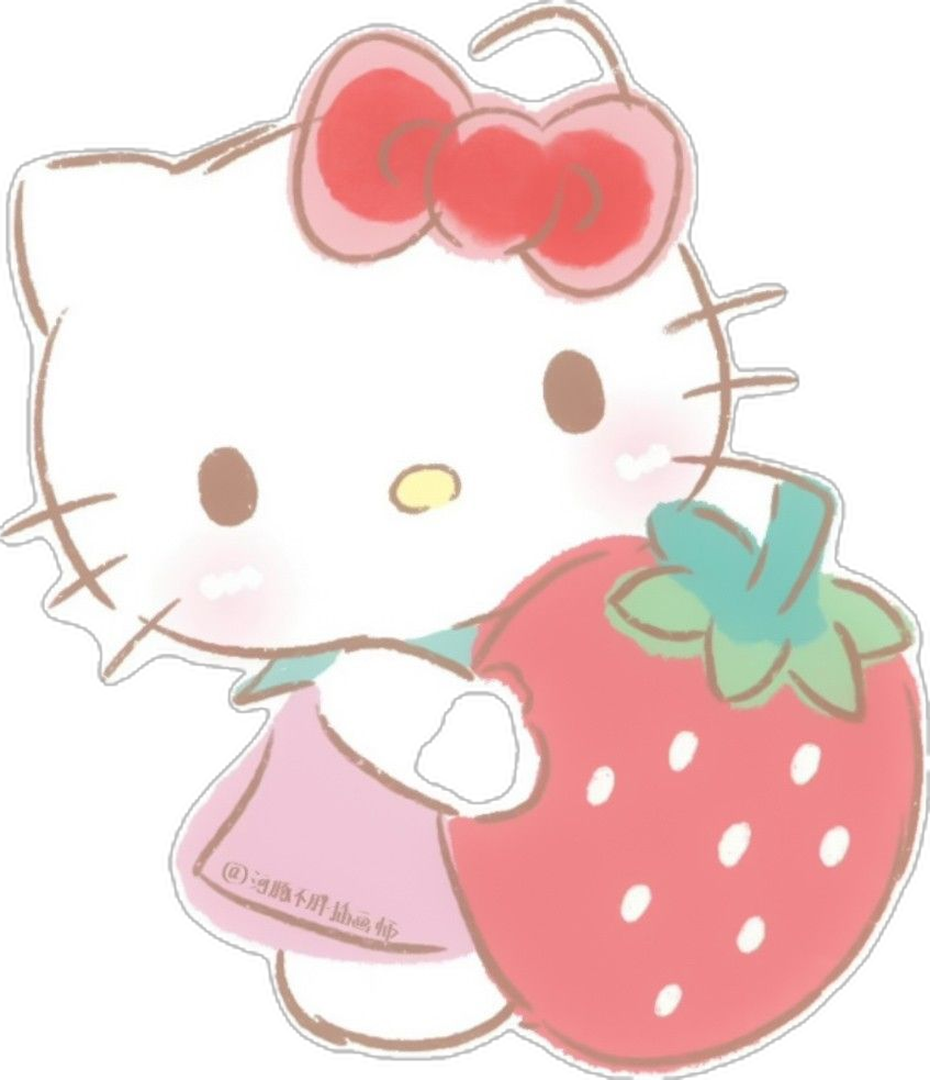 Holding a Big Strawberry Sweetness