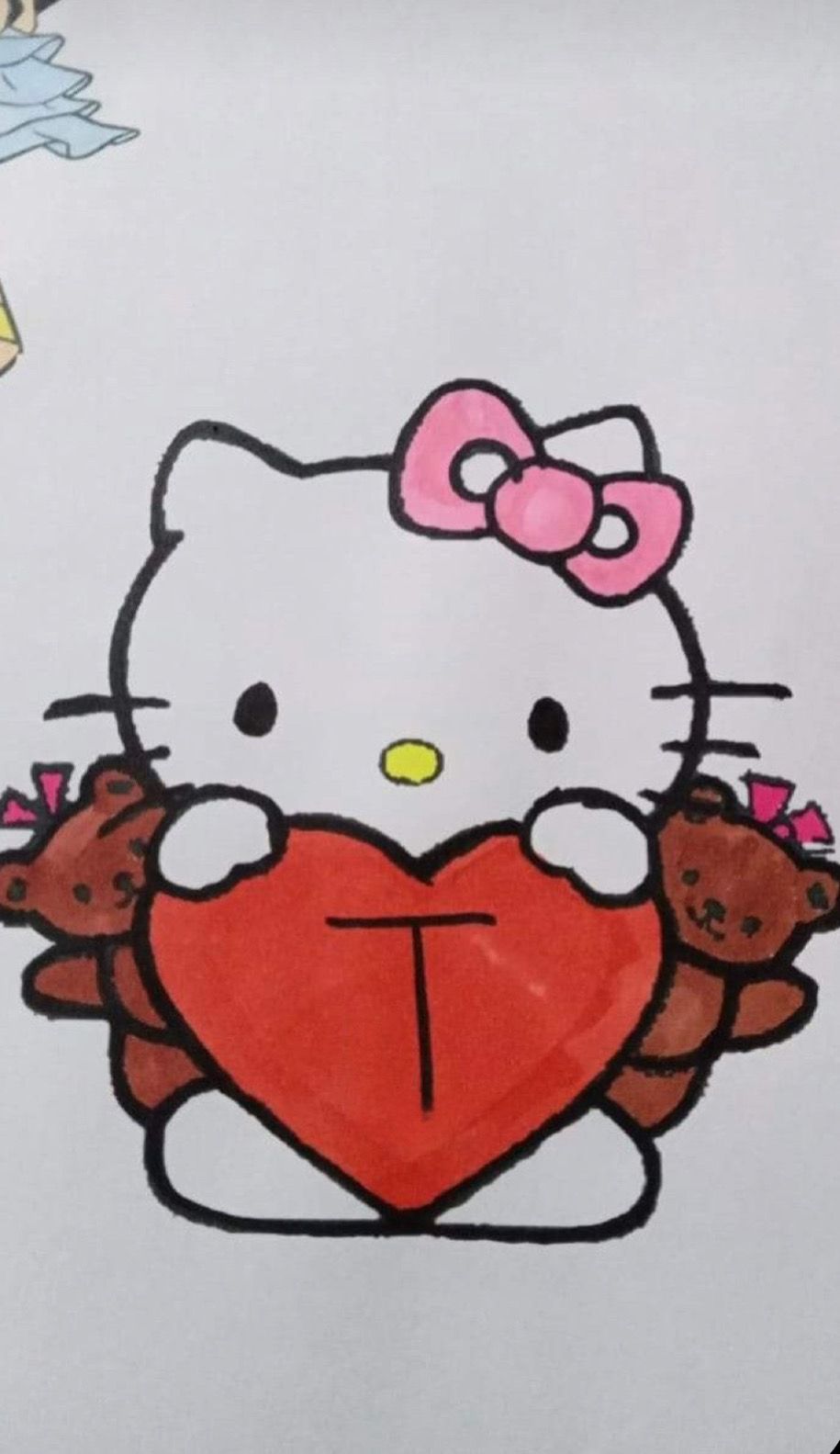 Holding a Heart with Teddy Bear Friends