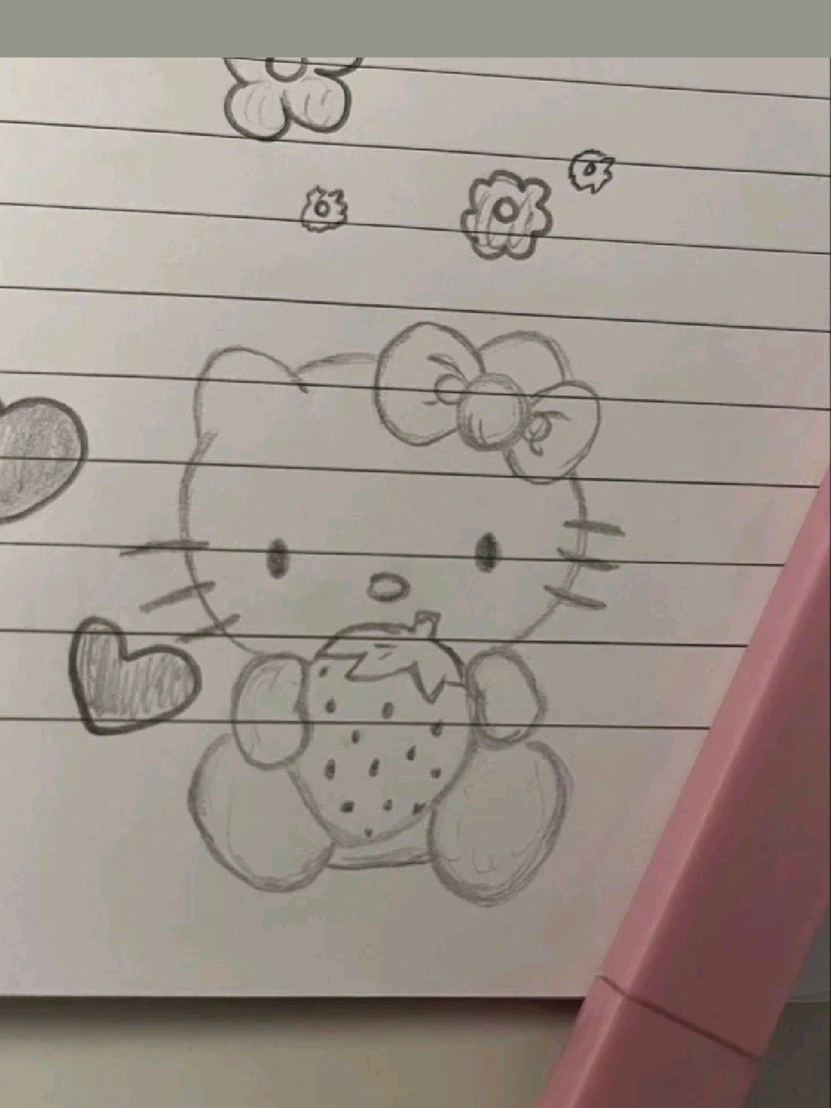 Holding a Strawberry with Love Heart
