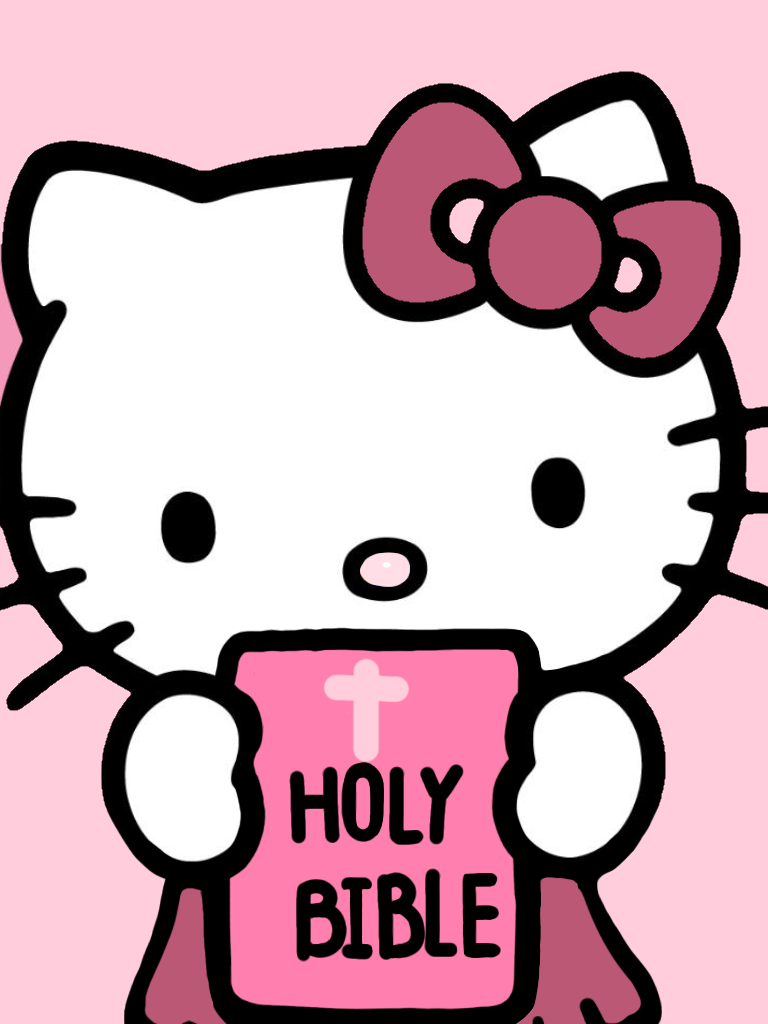 Holding the Holy Bible with a Sweet Bow