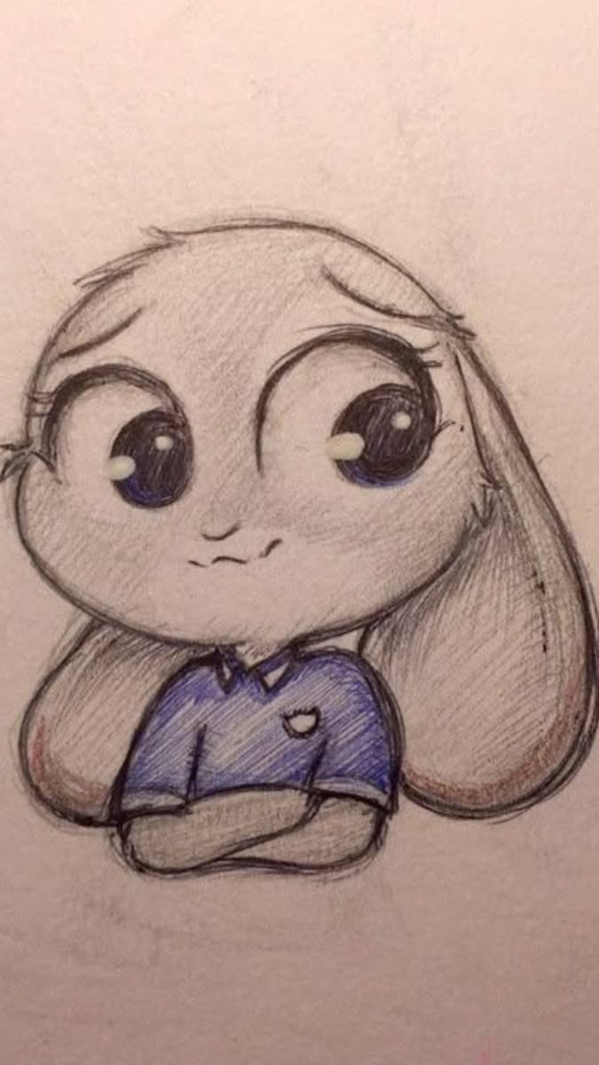 Adorable Cartoon Bunny Character