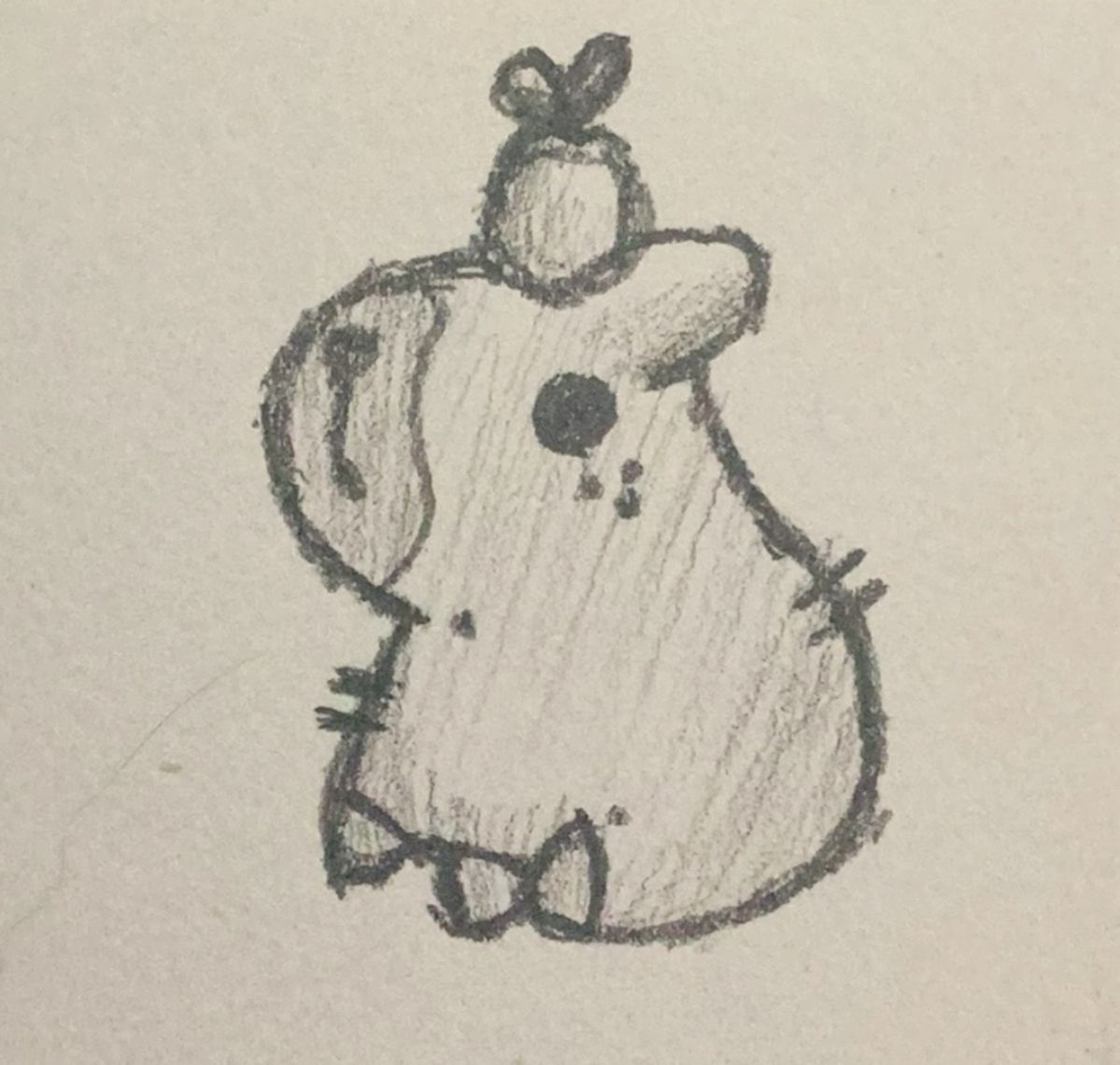 Adorable Cartoon Character Sketch