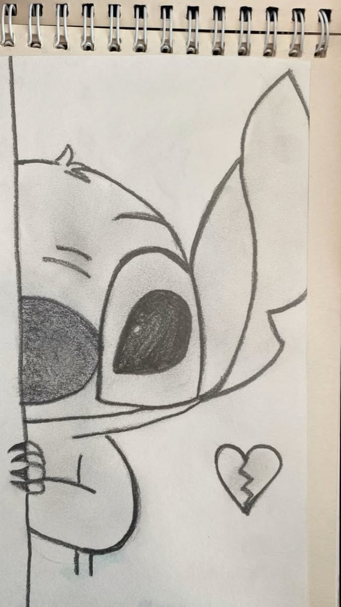 Adorable Stitch Character with Heart