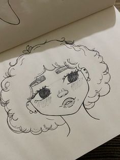 Charming Curly Hair Girl Portrait