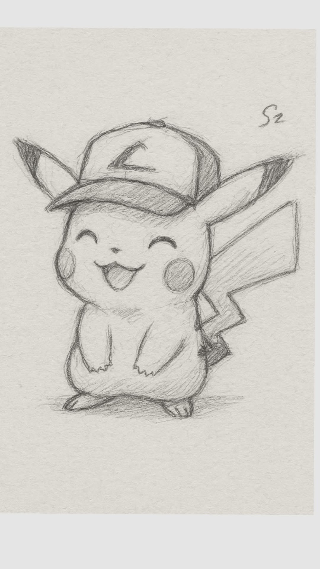 Cute Pikachu with Cap
