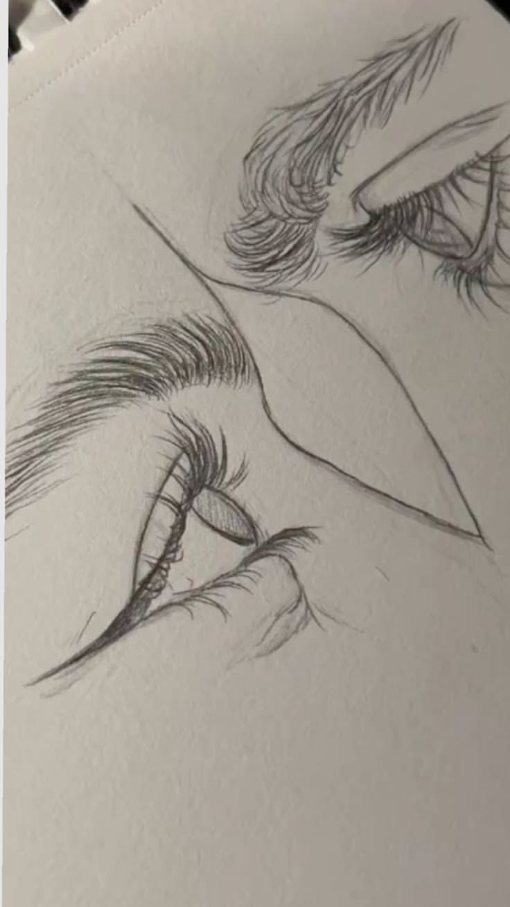 Detailed Close-Up of Human Eyes