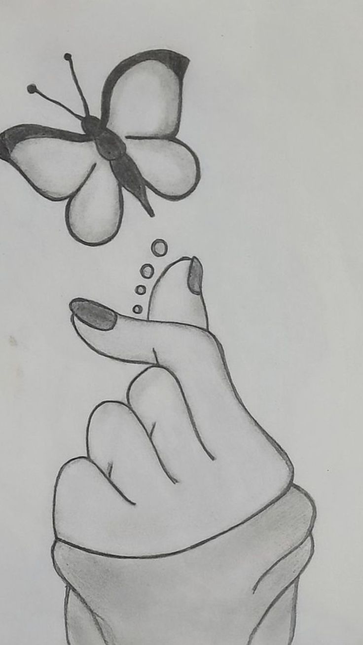 Graceful Hand with Butterfly