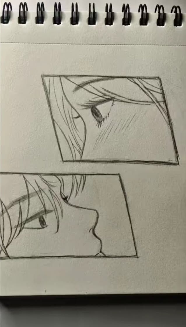 Intimate Close-Up of Eyes and Profile