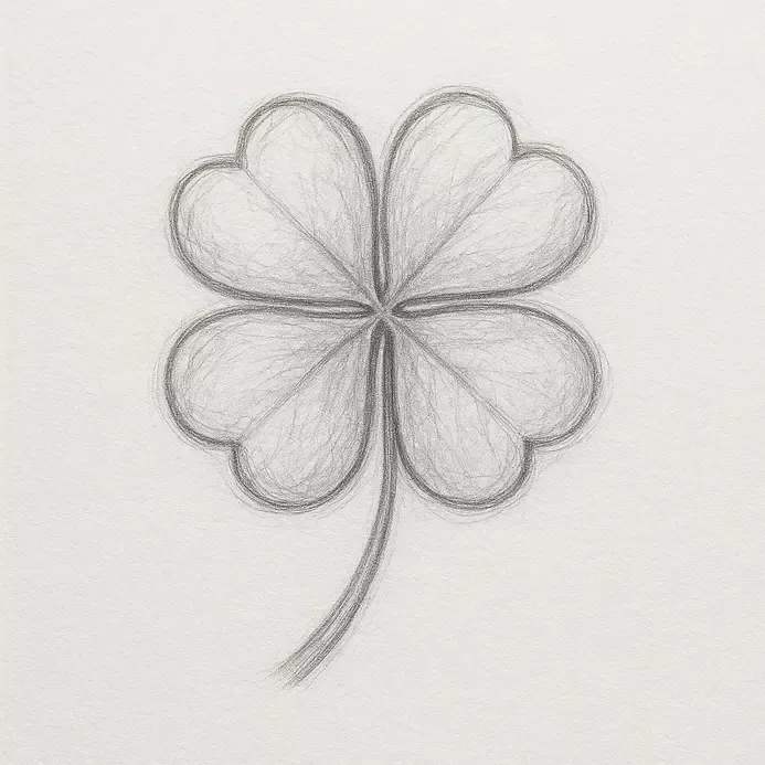 Realistic Four-Leaf Clover