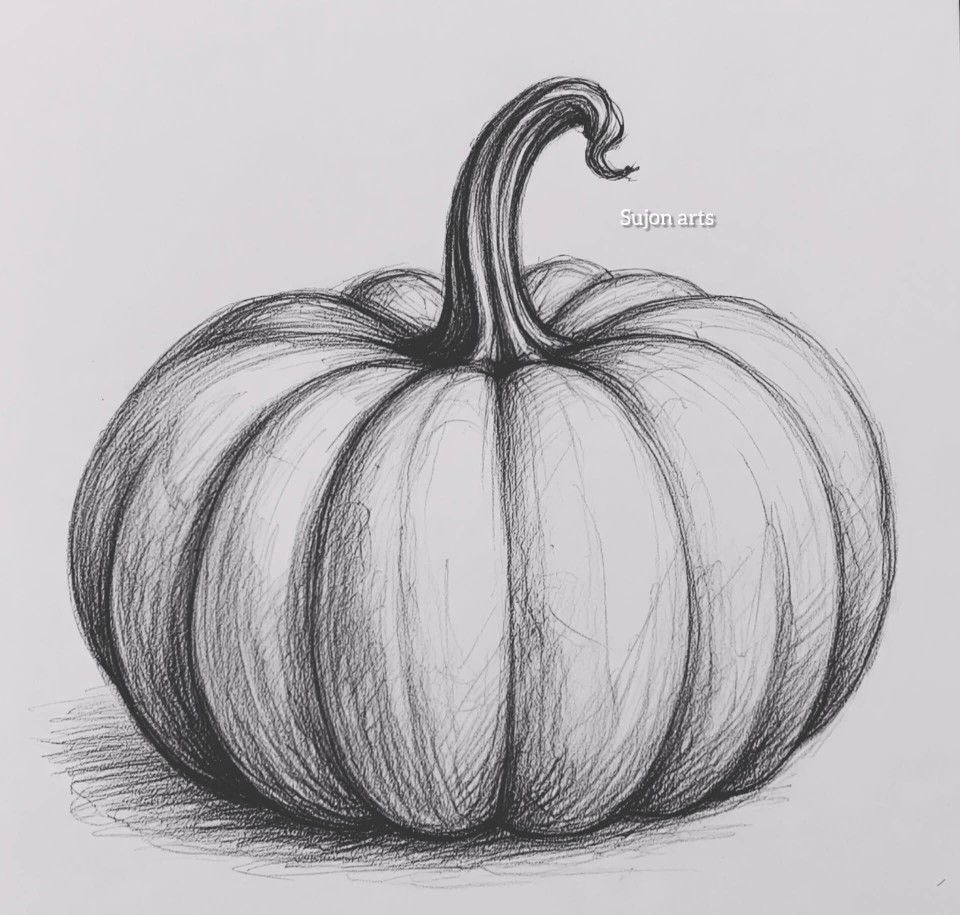Realistic Pumpkin Still Life