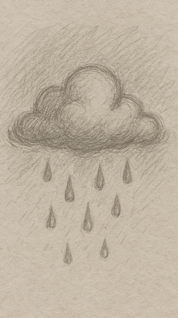 Simple Cloud with Rain