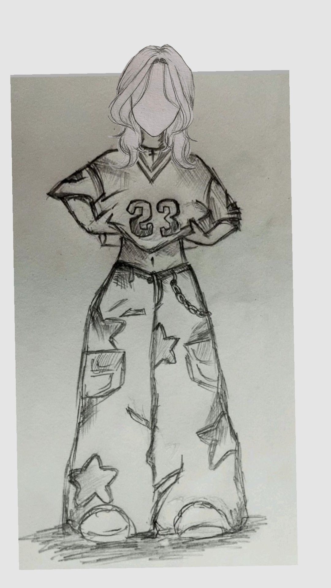 Stylish Character in Baggy Pants