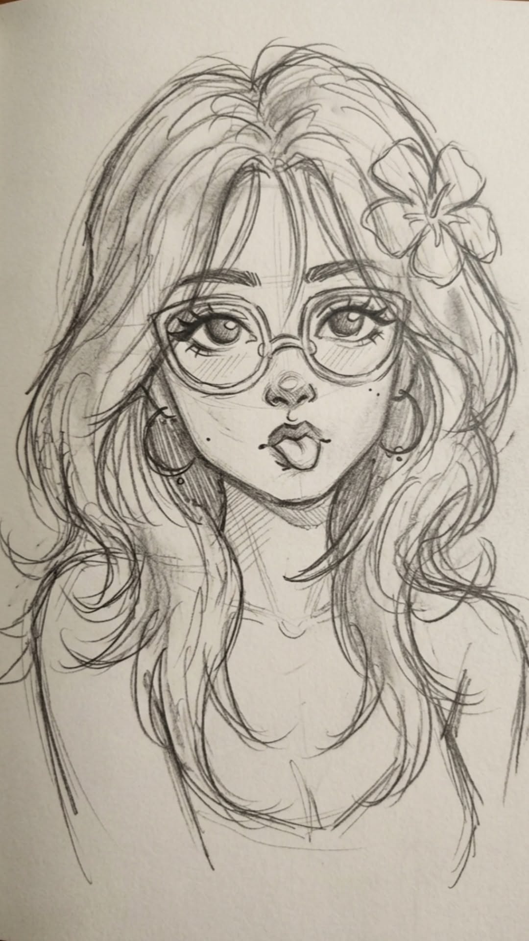Stylish Portrait of a Girl with Glasses