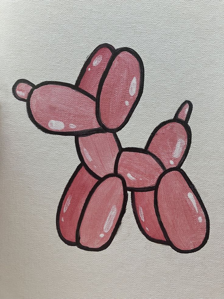 Adorable Balloon Dog Drawing