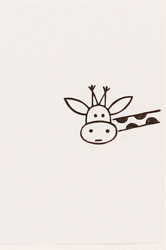 Adorable Cute Giraffe Drawing