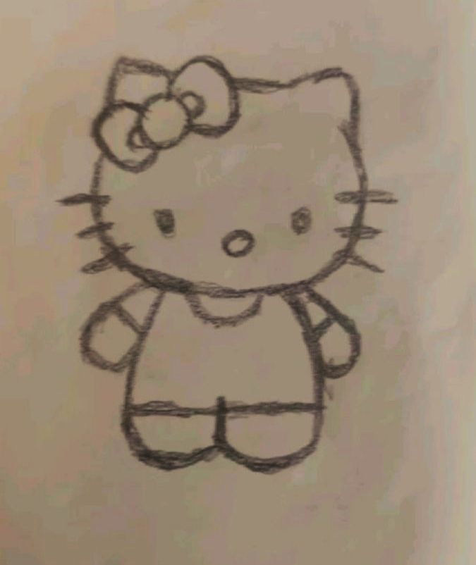 Adorable Hello Kitty Doodle