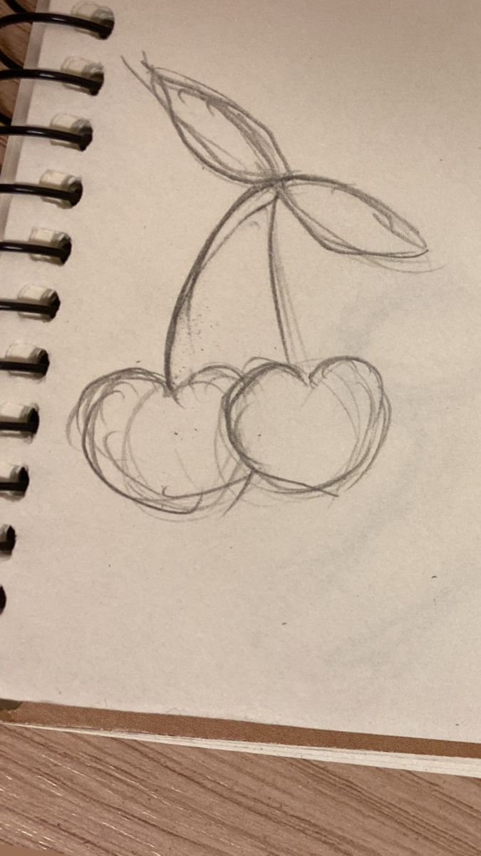 Cute Cherry Drawing