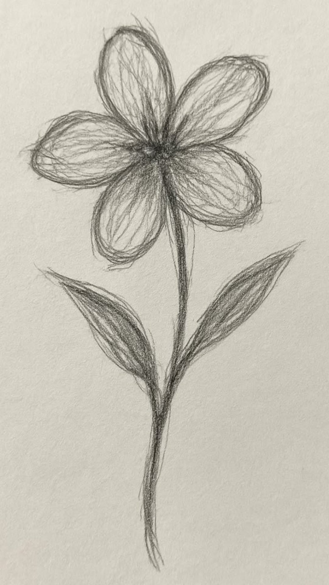 Easy Flower Doodle Drawing