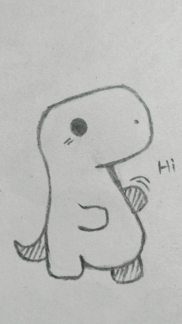 Adorable Dinosaur Character Sketch