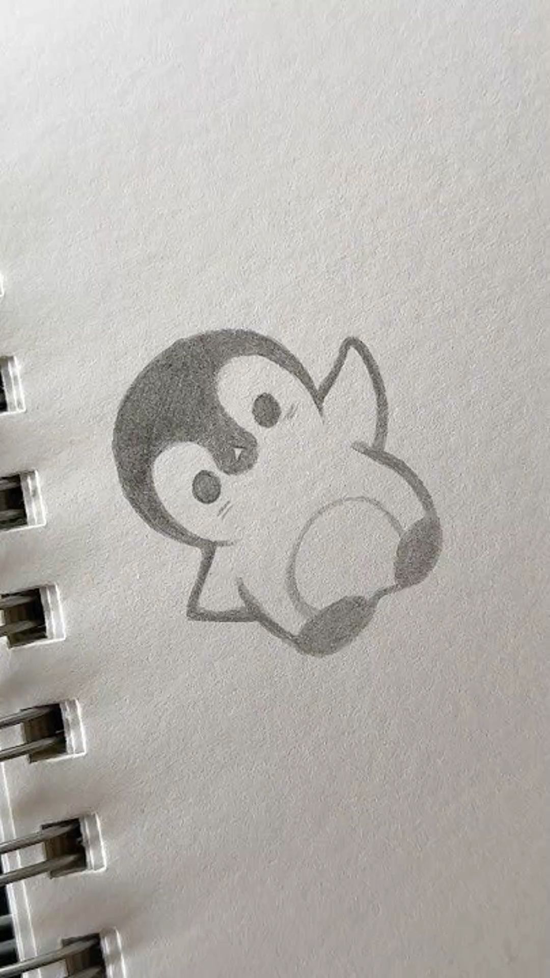 Adorable Simple Penguin Outline