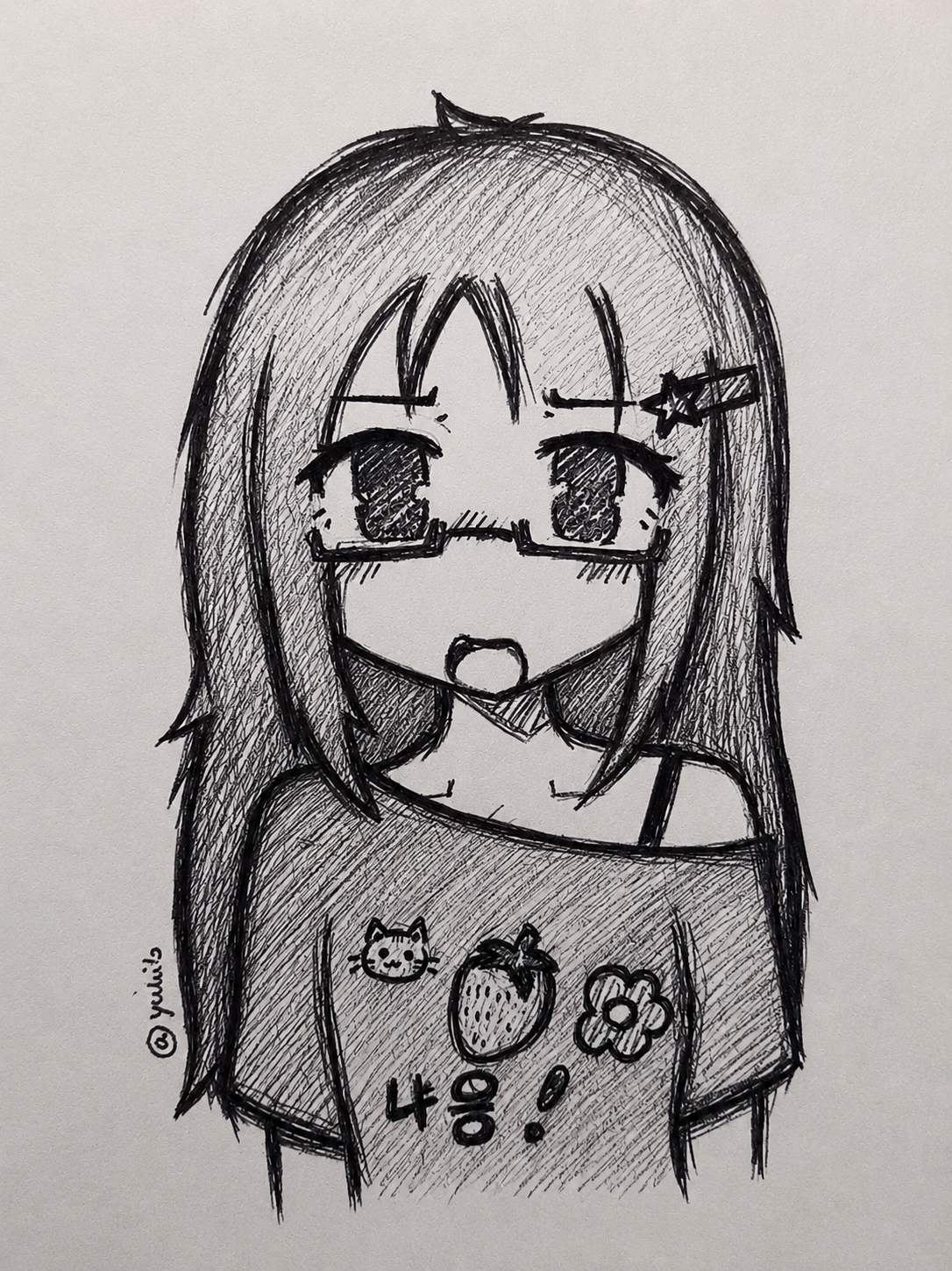 Cute Anime Girl Illustration