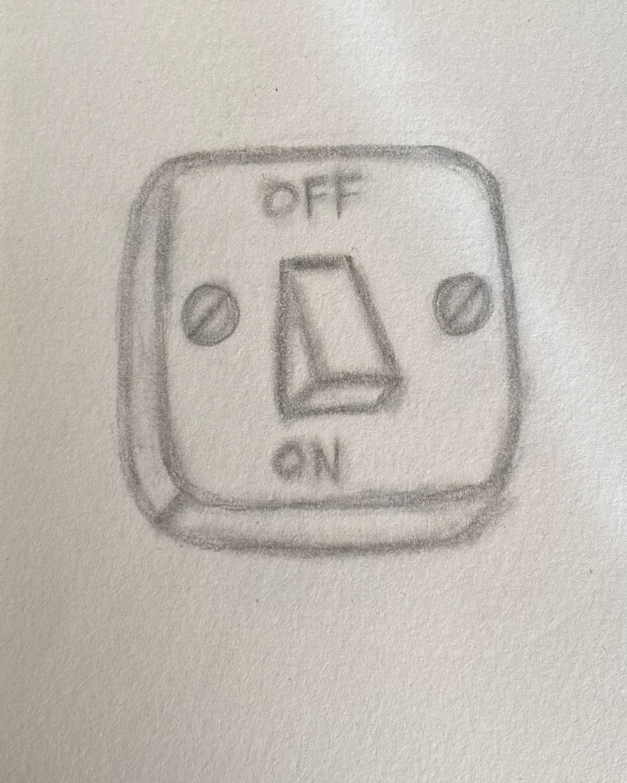 Sketches to Draw: Realistic Light Switch Pencil Sketch