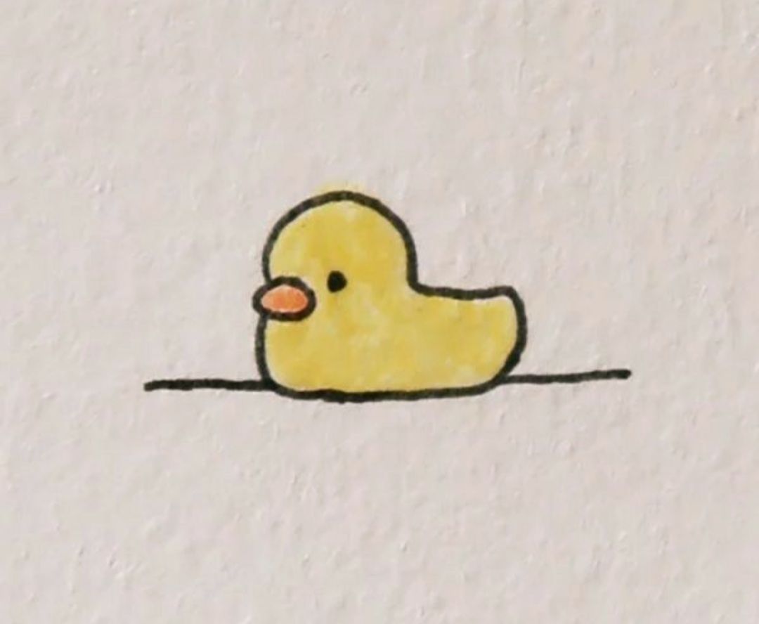 Adorable Baby Duckling Waddling