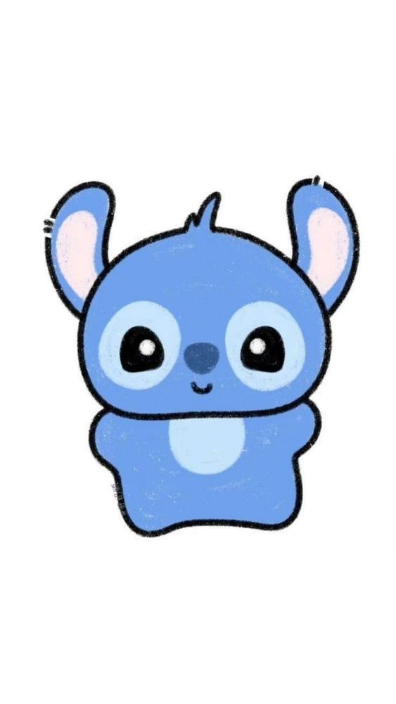 Adorable Blue Bear with Big Eyes