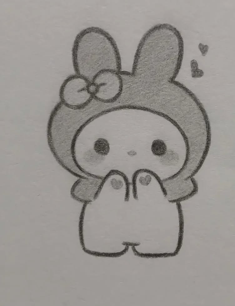 Adorable Bunny Character in a Hoodie