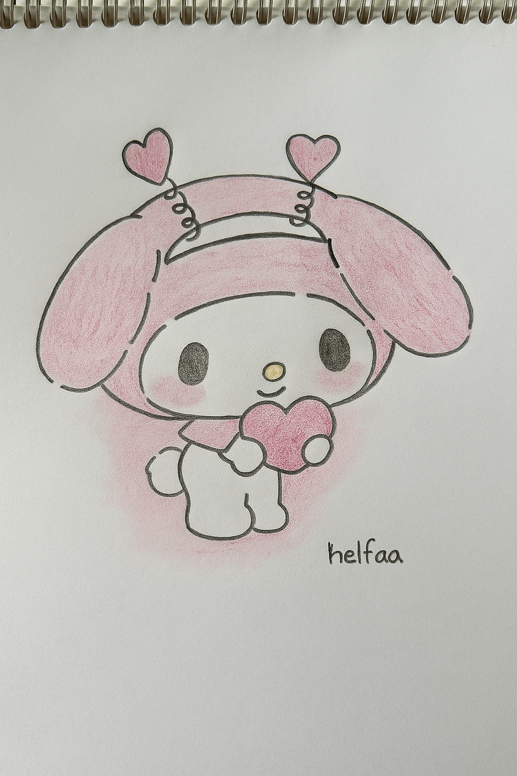 Adorable Bunny Holding a Heart