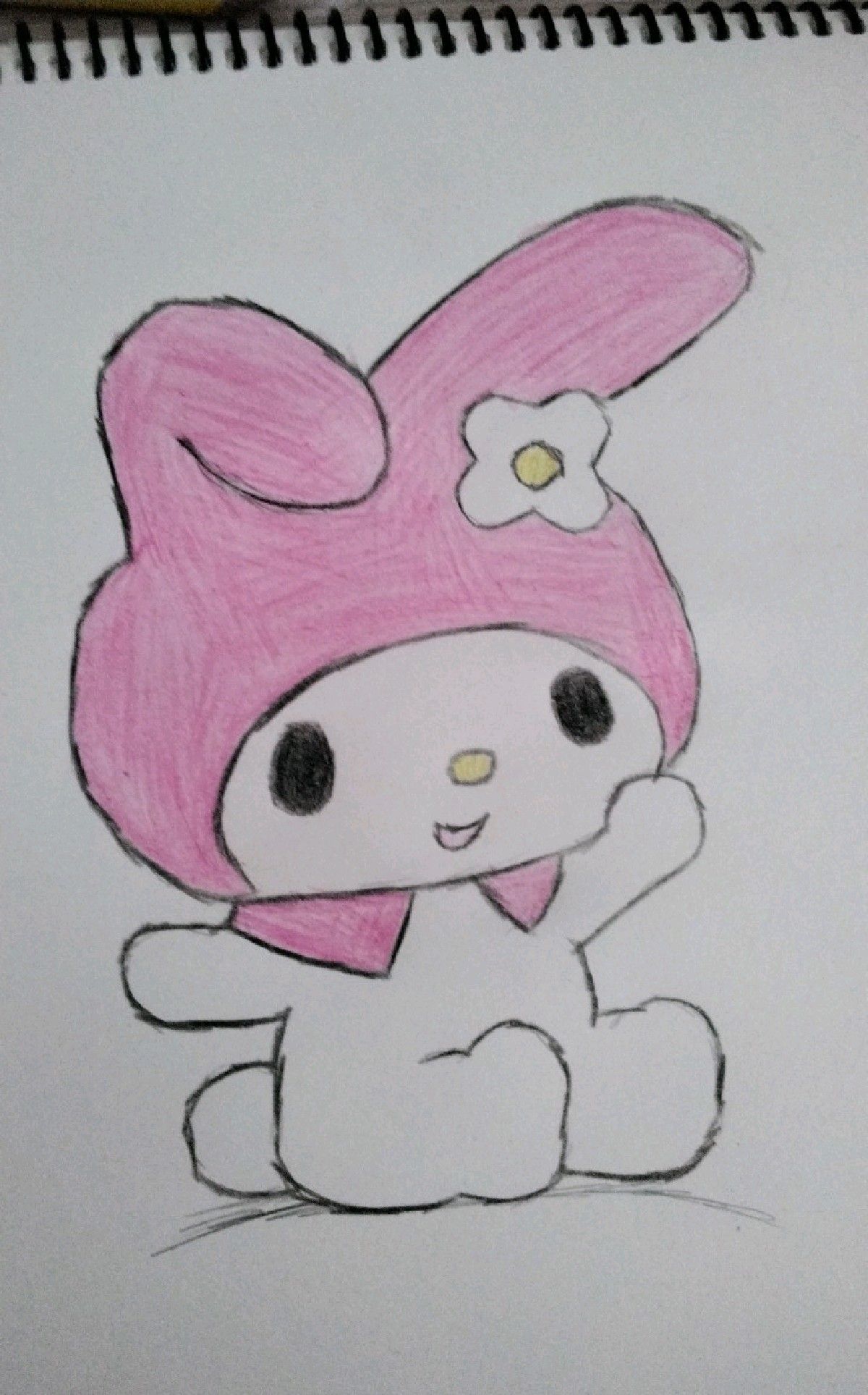 Adorable Character in Pink Bunny Hat