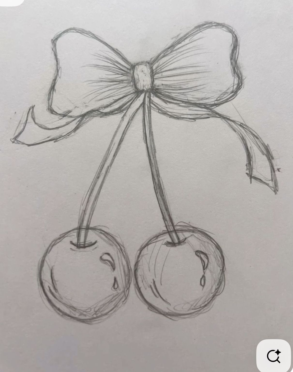Adorable Cherries with a Bow