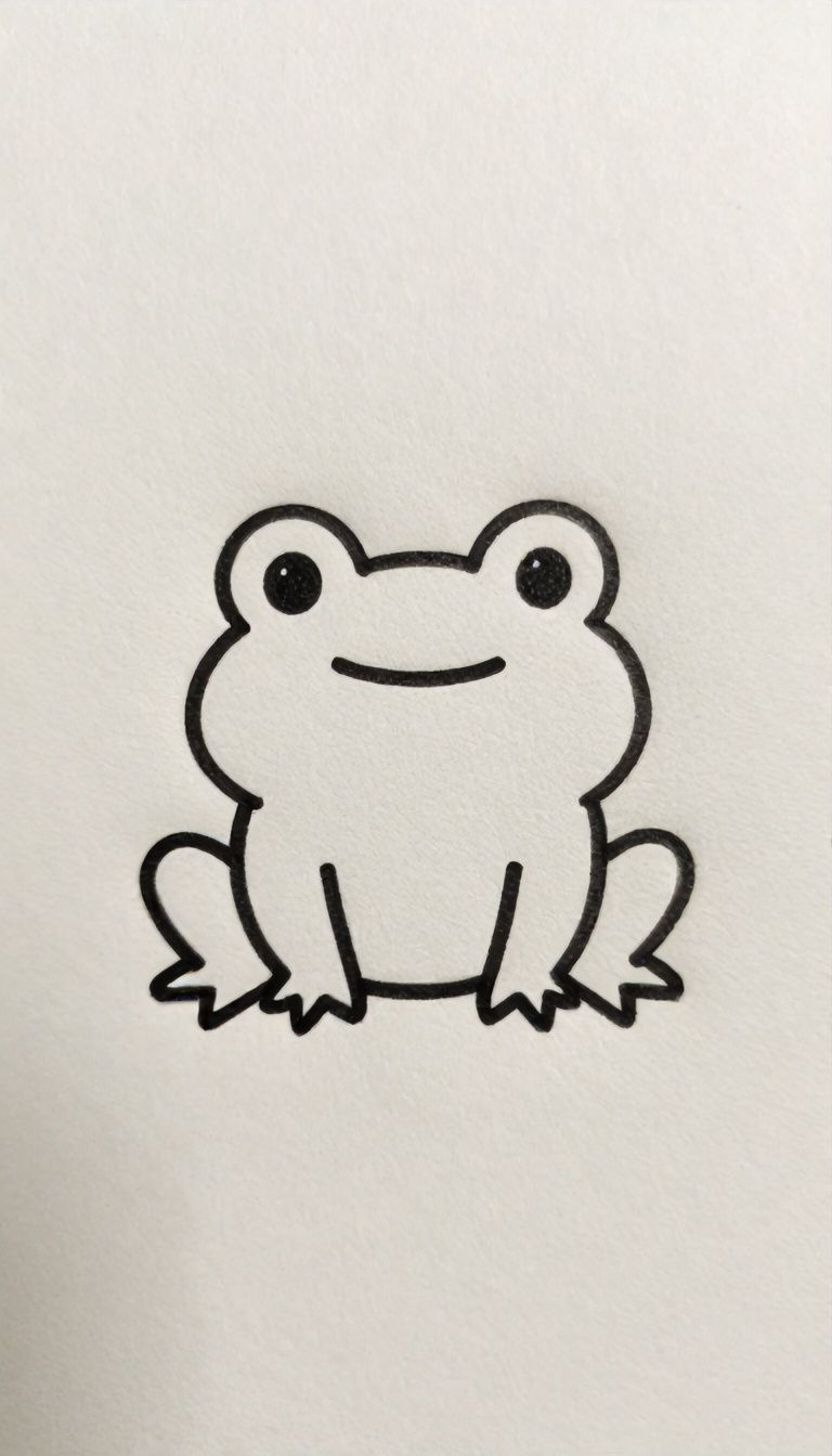 Adorable Frog Sitting with a Smile